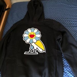 ovo murakami hoodie Black Yellow White Blue